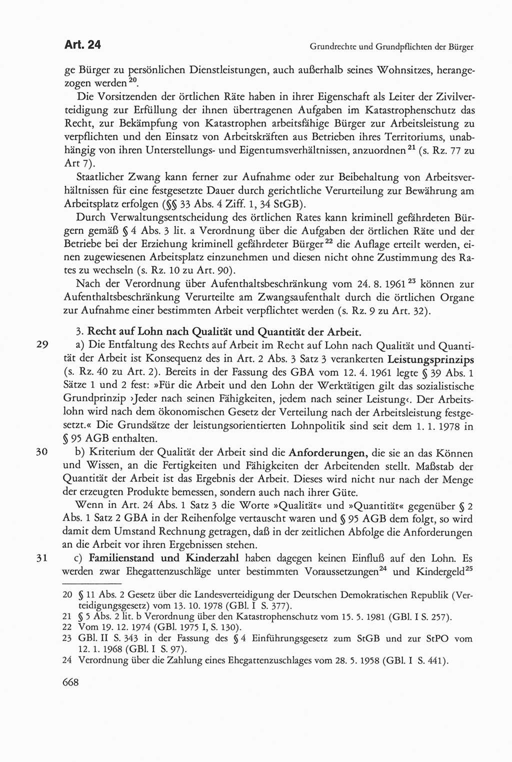 Die sozialistische Verfassung der Deutschen Demokratischen Republik (DDR), Kommentar 1982, Seite 668 (Soz. Verf. DDR Komm. 1982, S. 668)