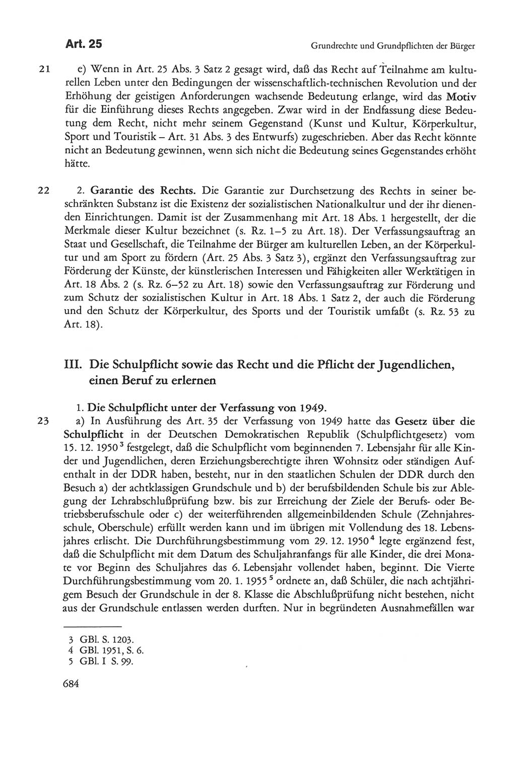 Die sozialistische Verfassung der Deutschen Demokratischen Republik (DDR), Kommentar 1982, Seite 684 (Soz. Verf. DDR Komm. 1982, S. 684)