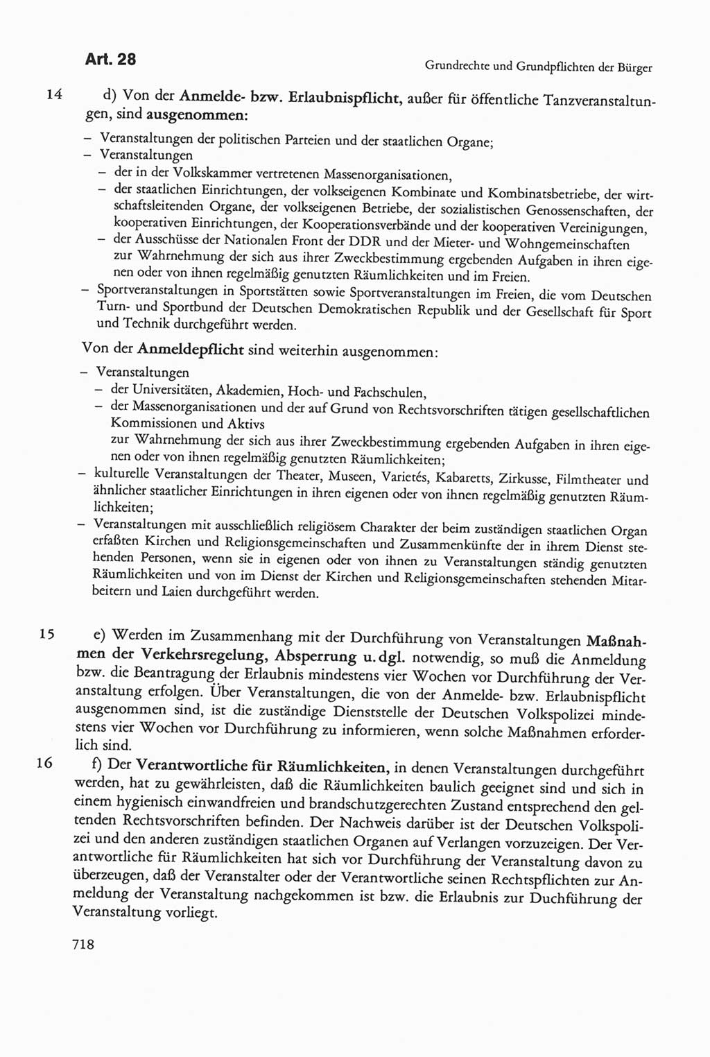 Die sozialistische Verfassung der Deutschen Demokratischen Republik (DDR), Kommentar 1982, Seite 718 (Soz. Verf. DDR Komm. 1982, S. 718)