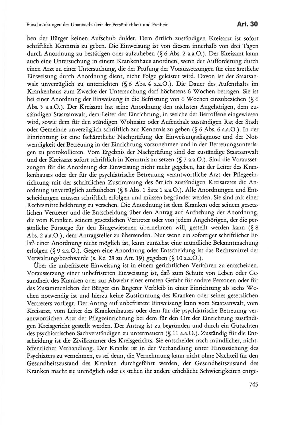 Die sozialistische Verfassung der Deutschen Demokratischen Republik (DDR), Kommentar 1982, Seite 745 (Soz. Verf. DDR Komm. 1982, S. 745)