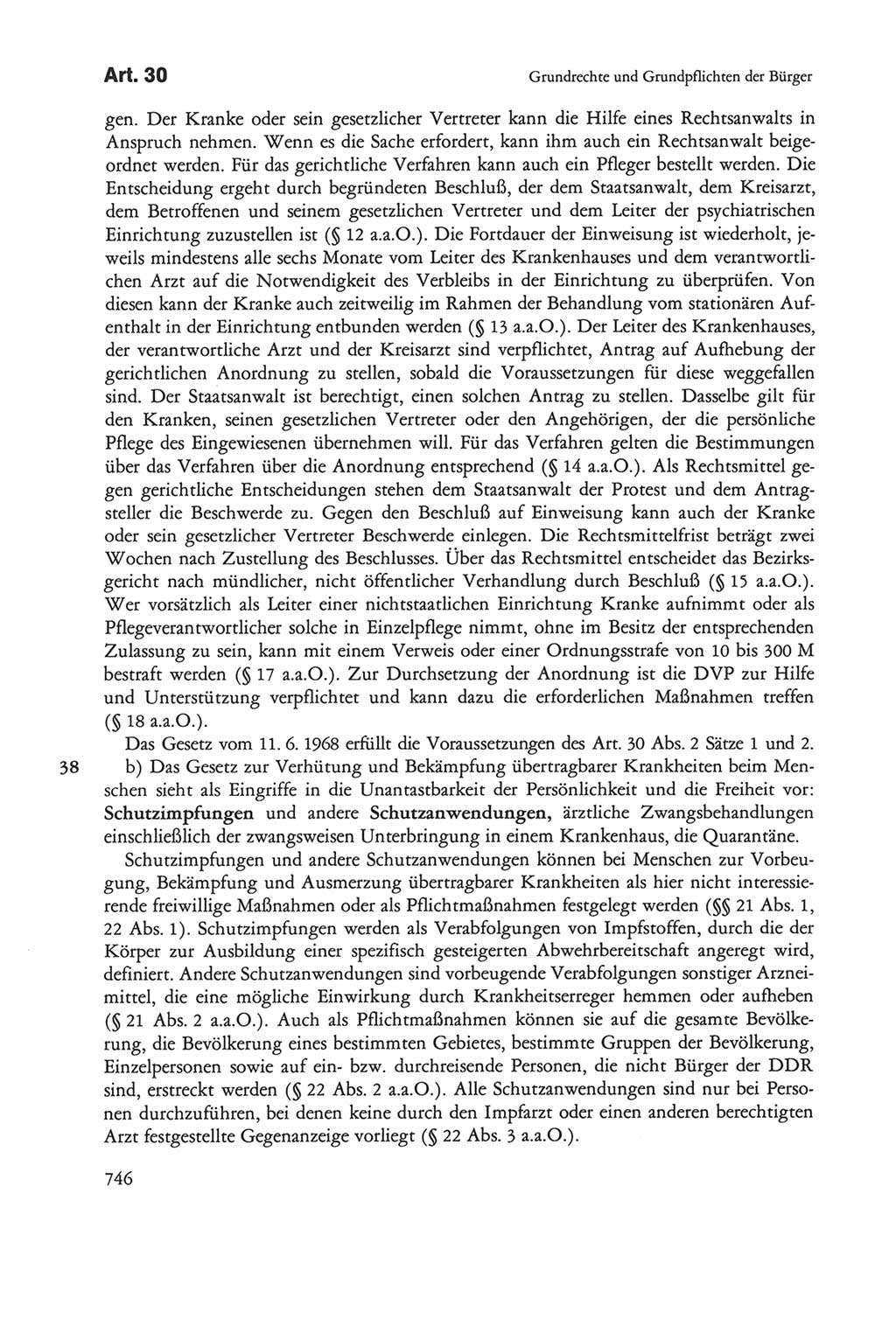 Die sozialistische Verfassung der Deutschen Demokratischen Republik (DDR), Kommentar 1982, Seite 746 (Soz. Verf. DDR Komm. 1982, S. 746)