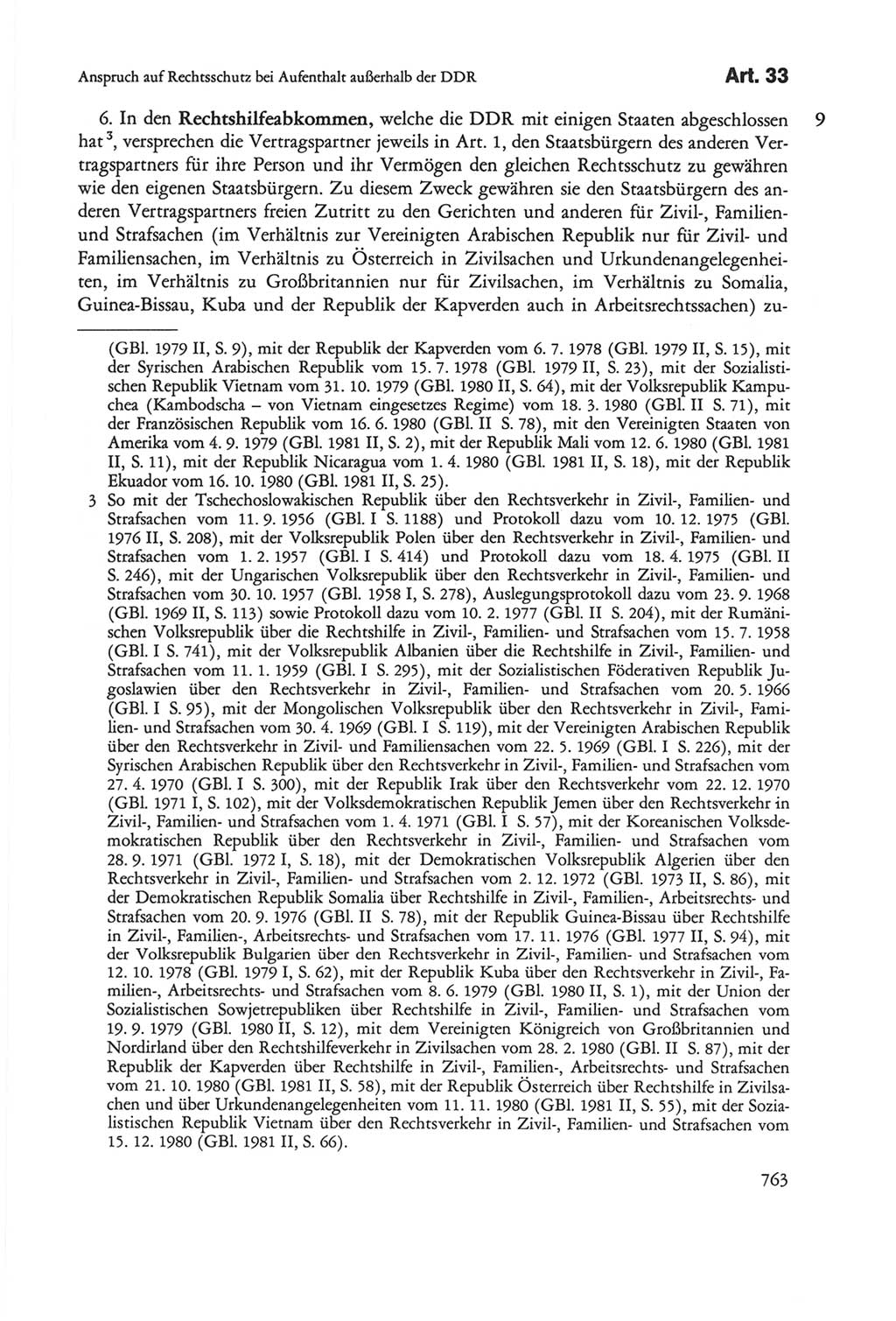 Die sozialistische Verfassung der Deutschen Demokratischen Republik (DDR), Kommentar 1982, Seite 763 (Soz. Verf. DDR Komm. 1982, S. 763)