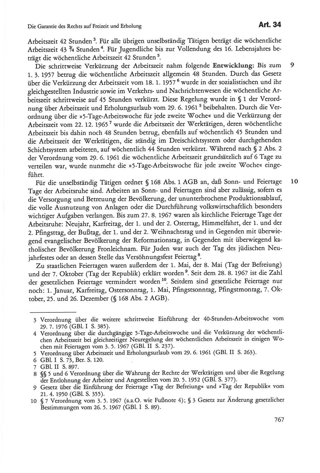 Die sozialistische Verfassung der Deutschen Demokratischen Republik (DDR), Kommentar 1982, Seite 767 (Soz. Verf. DDR Komm. 1982, S. 767)