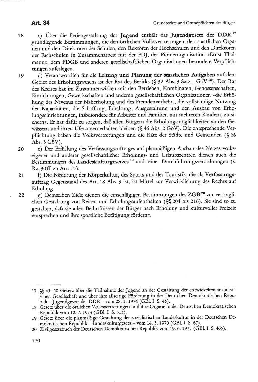 Die sozialistische Verfassung der Deutschen Demokratischen Republik (DDR), Kommentar 1982, Seite 770 (Soz. Verf. DDR Komm. 1982, S. 770)