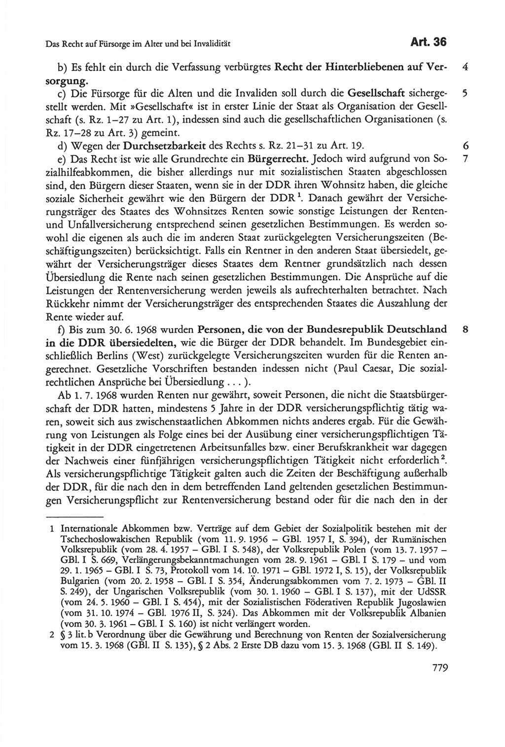 Die sozialistische Verfassung der Deutschen Demokratischen Republik (DDR), Kommentar 1982, Seite 779 (Soz. Verf. DDR Komm. 1982, S. 779)