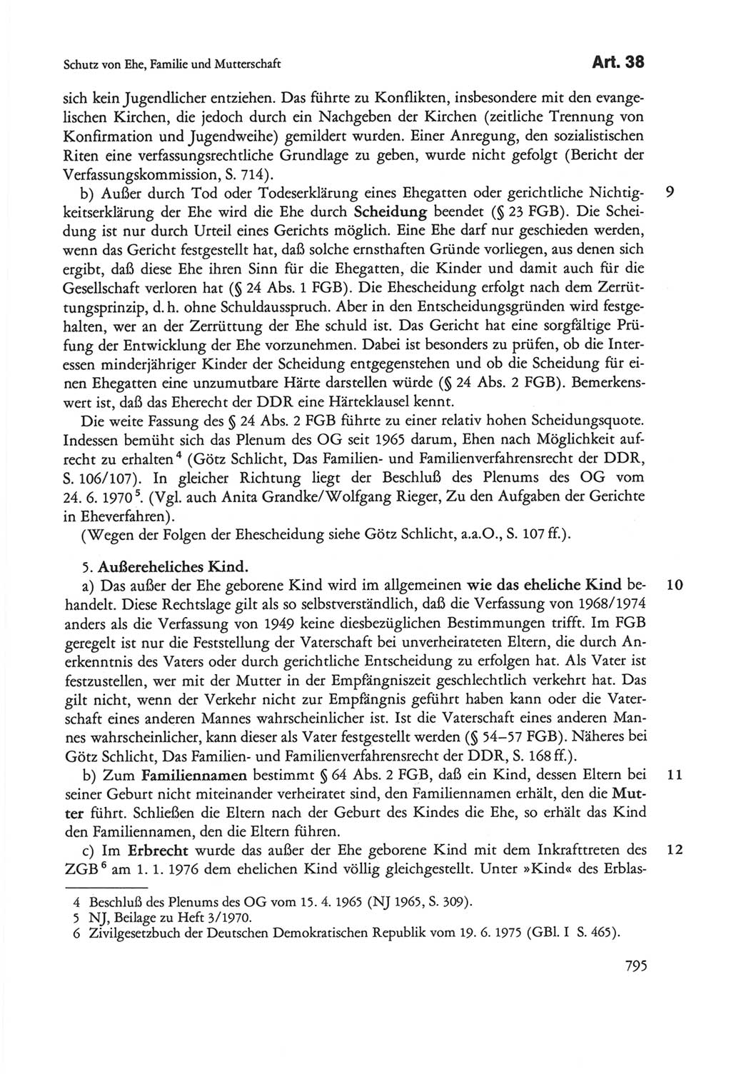 Die sozialistische Verfassung der Deutschen Demokratischen Republik (DDR), Kommentar 1982, Seite 795 (Soz. Verf. DDR Komm. 1982, S. 795)