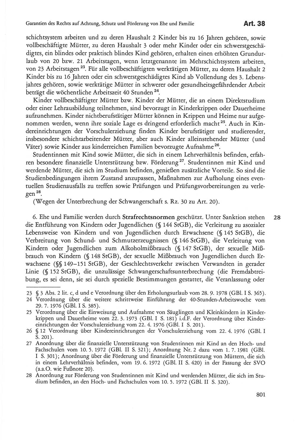 Die sozialistische Verfassung der Deutschen Demokratischen Republik (DDR), Kommentar 1982, Seite 801 (Soz. Verf. DDR Komm. 1982, S. 801)