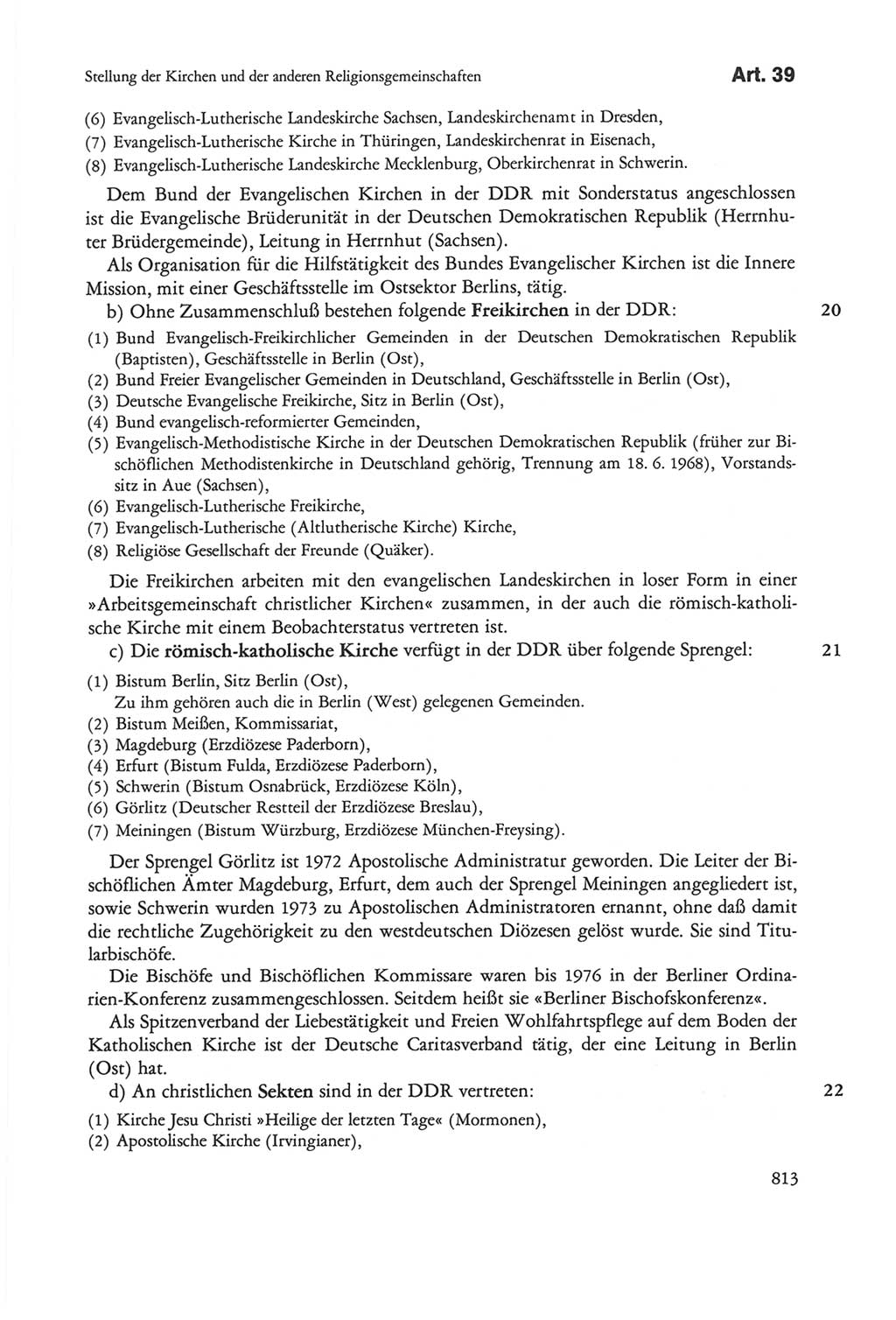 Die sozialistische Verfassung der Deutschen Demokratischen Republik (DDR), Kommentar 1982, Seite 813 (Soz. Verf. DDR Komm. 1982, S. 813)
