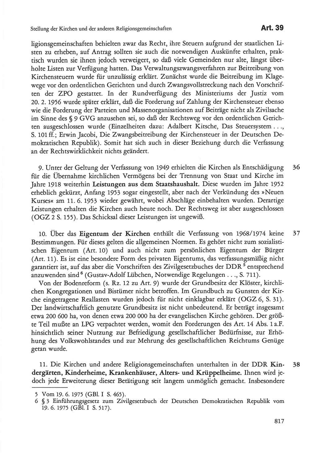 Die sozialistische Verfassung der Deutschen Demokratischen Republik (DDR), Kommentar 1982, Seite 817 (Soz. Verf. DDR Komm. 1982, S. 817)