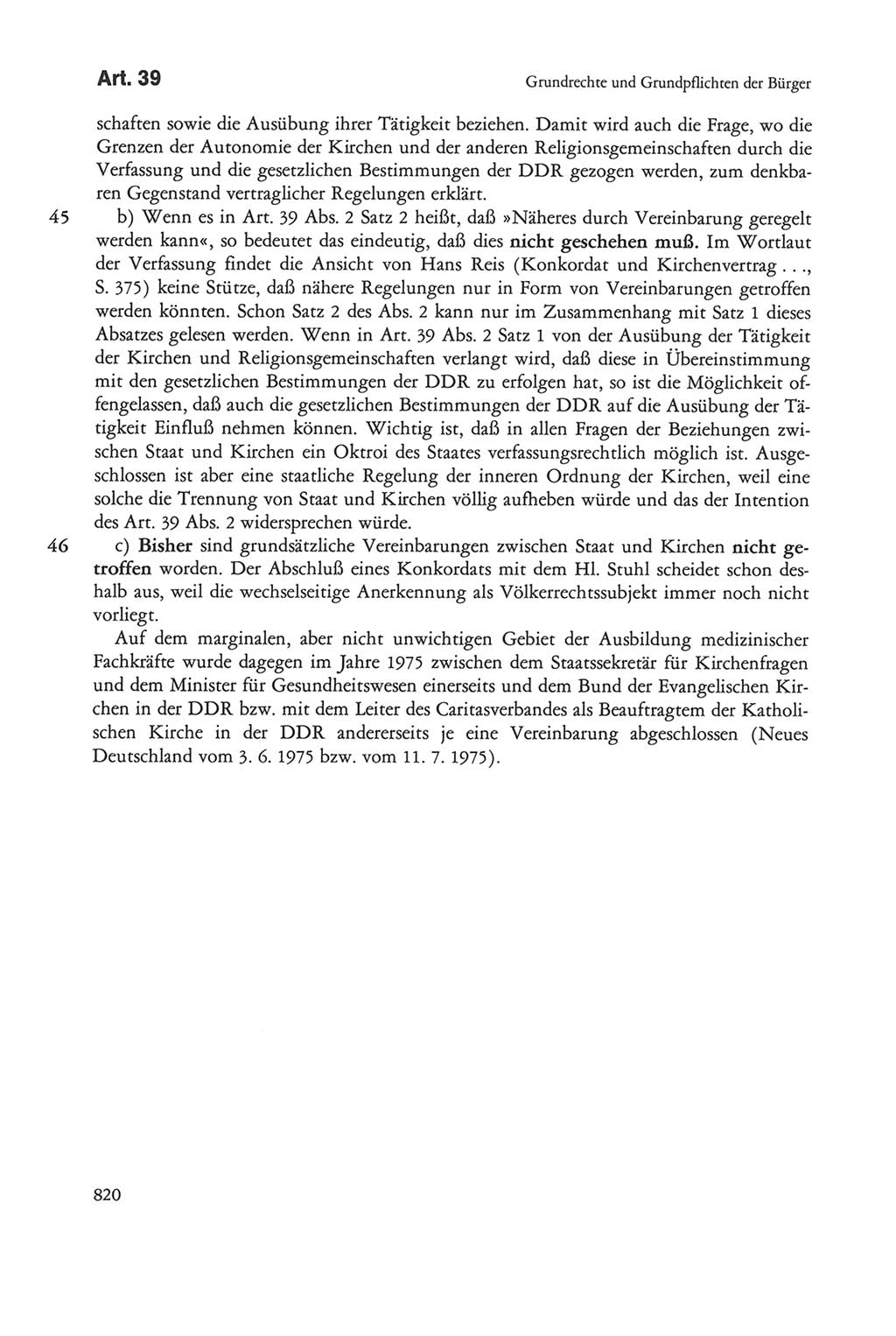 Die sozialistische Verfassung der Deutschen Demokratischen Republik (DDR), Kommentar 1982, Seite 820 (Soz. Verf. DDR Komm. 1982, S. 820)