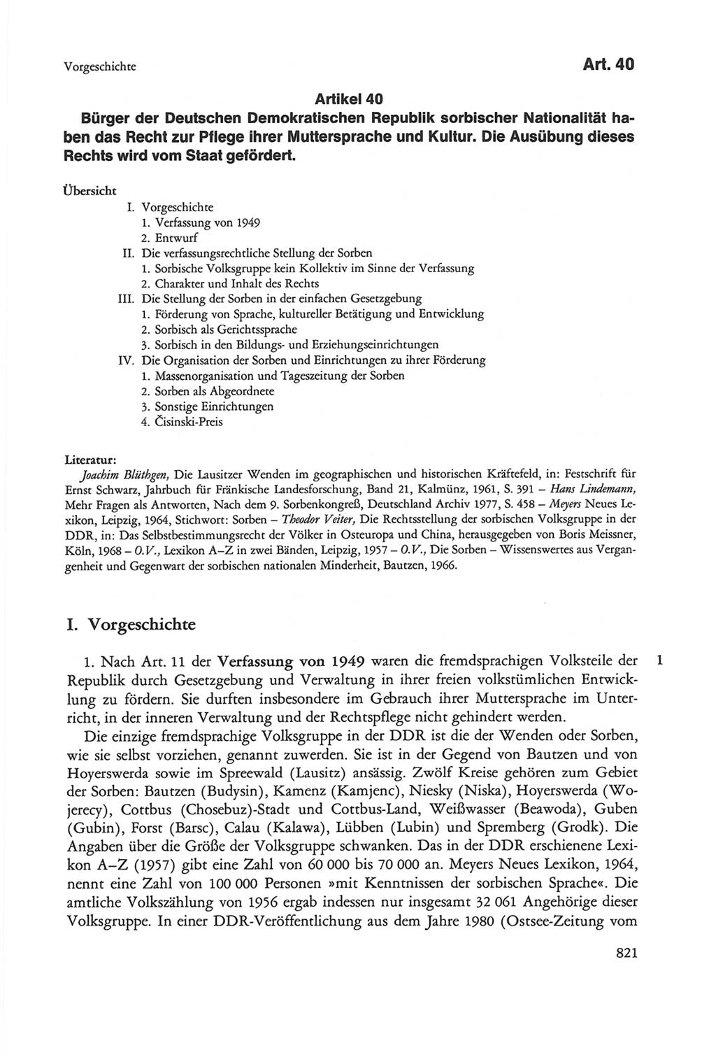 Die sozialistische Verfassung der Deutschen Demokratischen Republik (DDR), Kommentar 1982, Seite 821 (Soz. Verf. DDR Komm. 1982, S. 821)