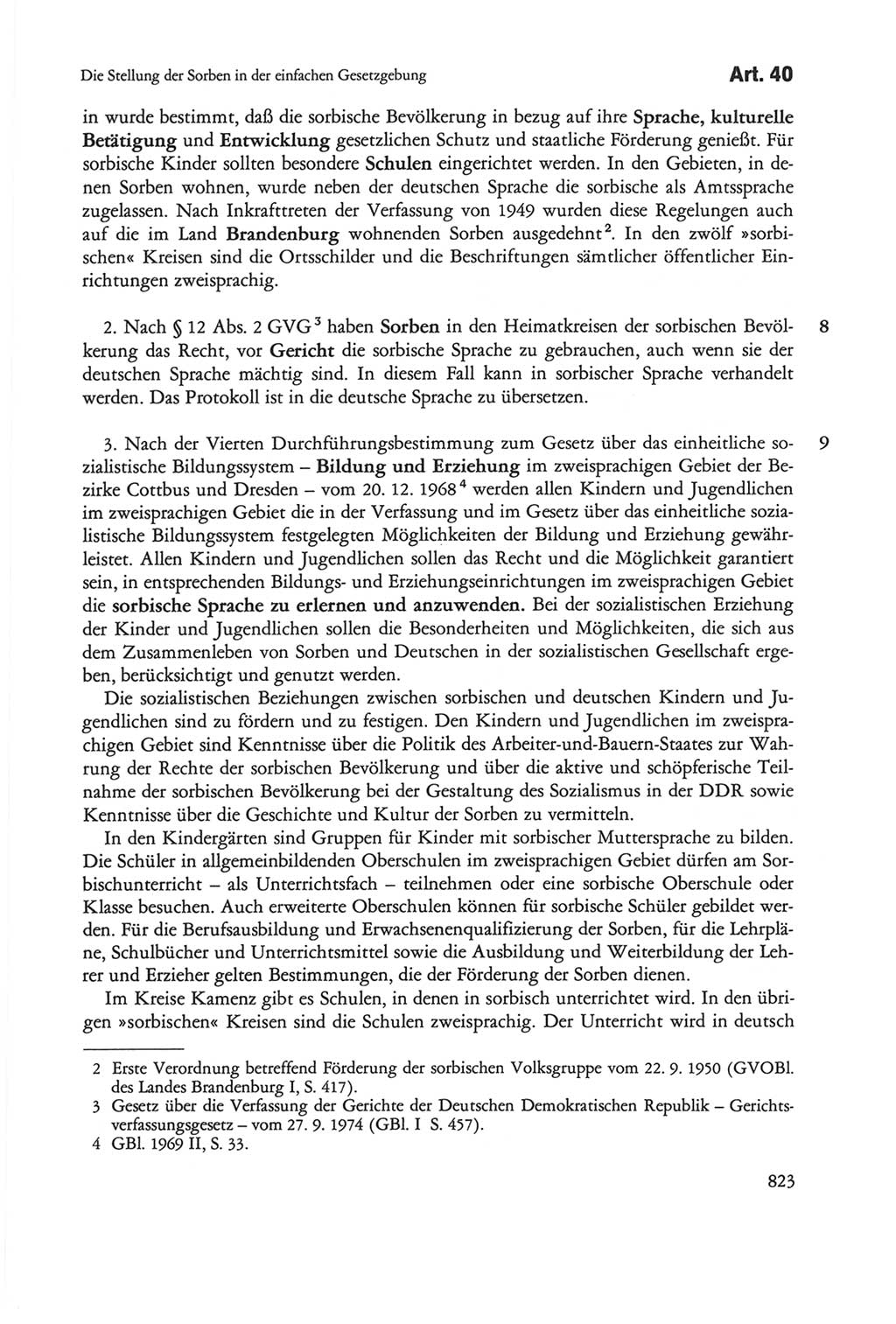 Die sozialistische Verfassung der Deutschen Demokratischen Republik (DDR), Kommentar 1982, Seite 823 (Soz. Verf. DDR Komm. 1982, S. 823)