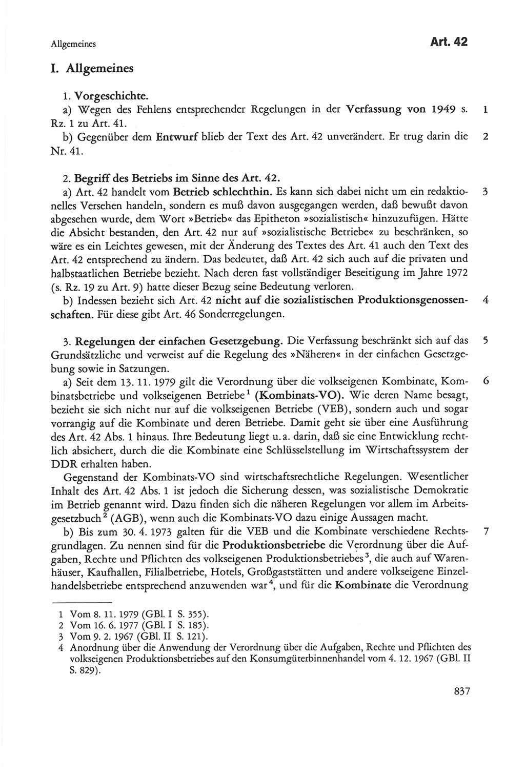 Die sozialistische Verfassung der Deutschen Demokratischen Republik (DDR), Kommentar 1982, Seite 837 (Soz. Verf. DDR Komm. 1982, S. 837)
