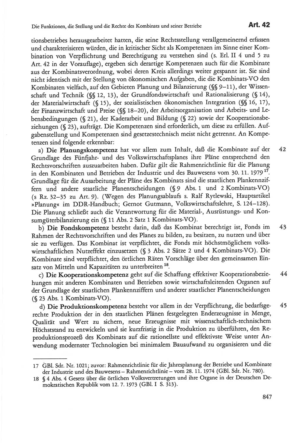 Die sozialistische Verfassung der Deutschen Demokratischen Republik (DDR), Kommentar 1982, Seite 847 (Soz. Verf. DDR Komm. 1982, S. 847)