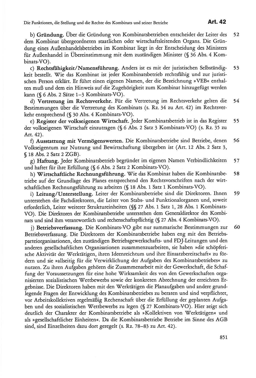 Die sozialistische Verfassung der Deutschen Demokratischen Republik (DDR), Kommentar 1982, Seite 851 (Soz. Verf. DDR Komm. 1982, S. 851)