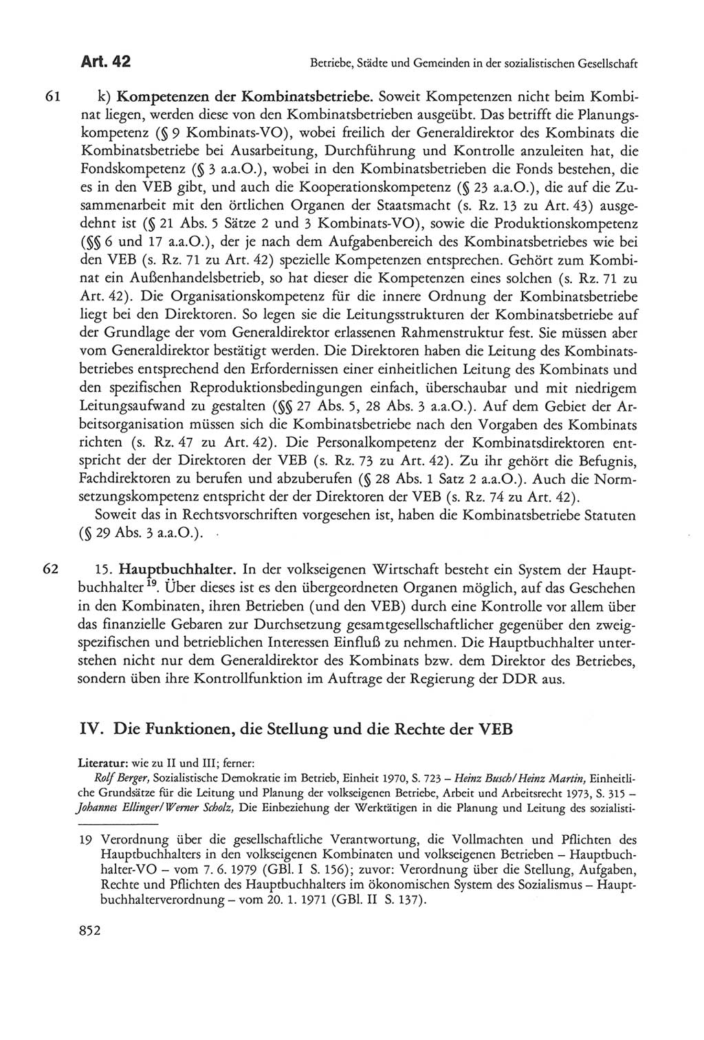 Die sozialistische Verfassung der Deutschen Demokratischen Republik (DDR), Kommentar 1982, Seite 852 (Soz. Verf. DDR Komm. 1982, S. 852)