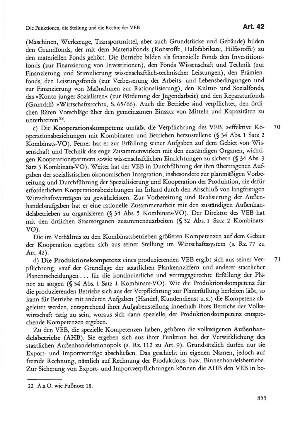 Die sozialistische Verfassung der Deutschen Demokratischen Republik (DDR), Kommentar 1982, Seite 855 (Soz. Verf. DDR Komm. 1982, S. 855)