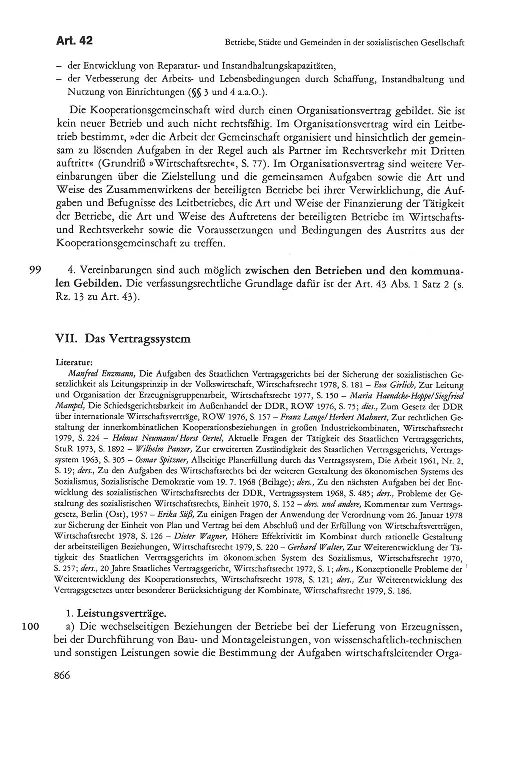 Die sozialistische Verfassung der Deutschen Demokratischen Republik (DDR), Kommentar 1982, Seite 866 (Soz. Verf. DDR Komm. 1982, S. 866)