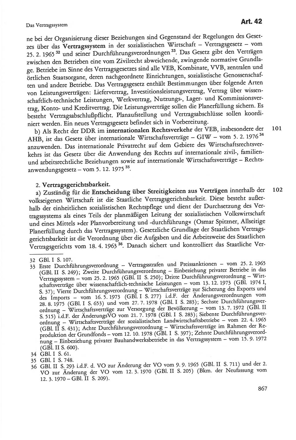 Die sozialistische Verfassung der Deutschen Demokratischen Republik (DDR), Kommentar 1982, Seite 867 (Soz. Verf. DDR Komm. 1982, S. 867)