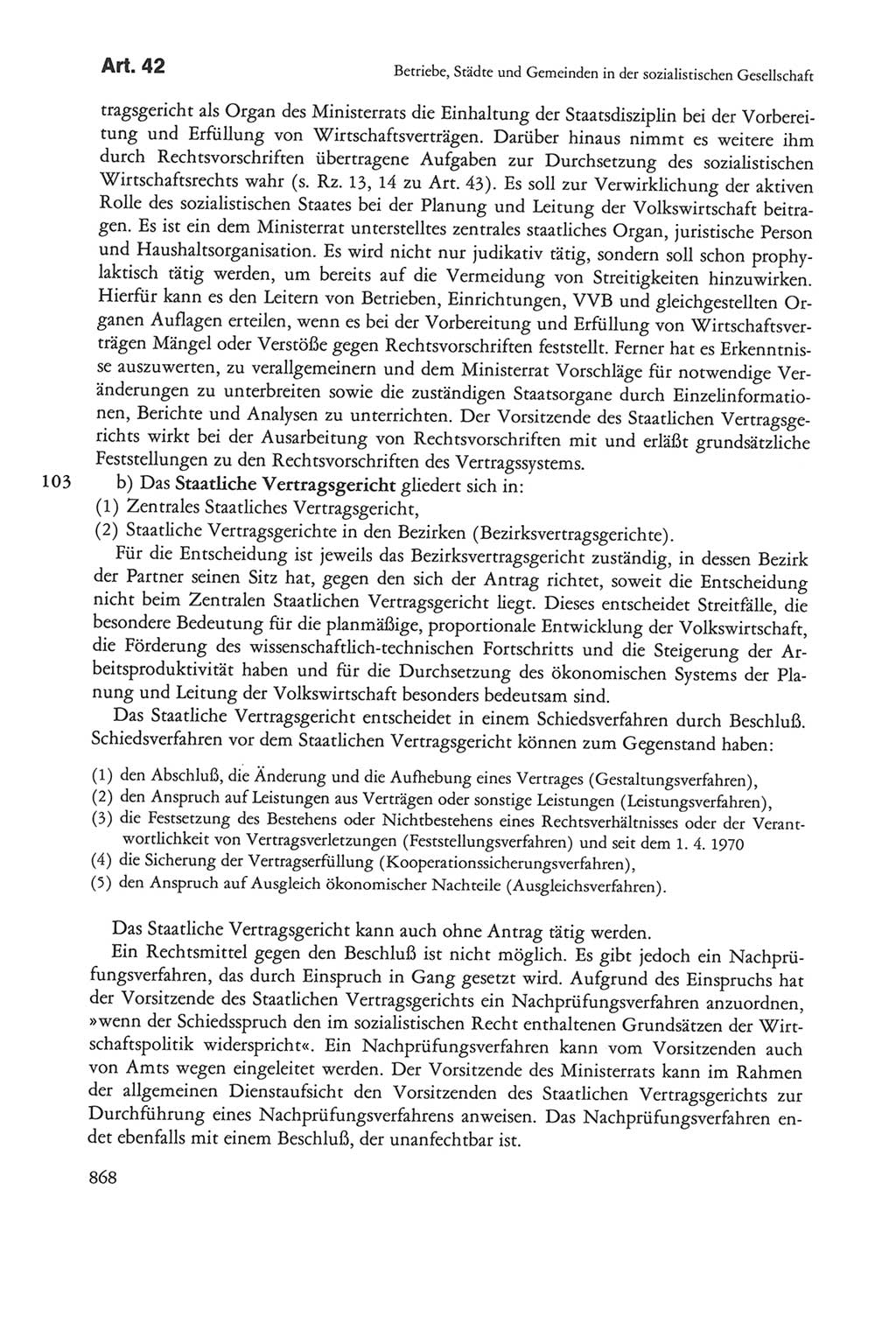 Die sozialistische Verfassung der Deutschen Demokratischen Republik (DDR), Kommentar 1982, Seite 868 (Soz. Verf. DDR Komm. 1982, S. 868)