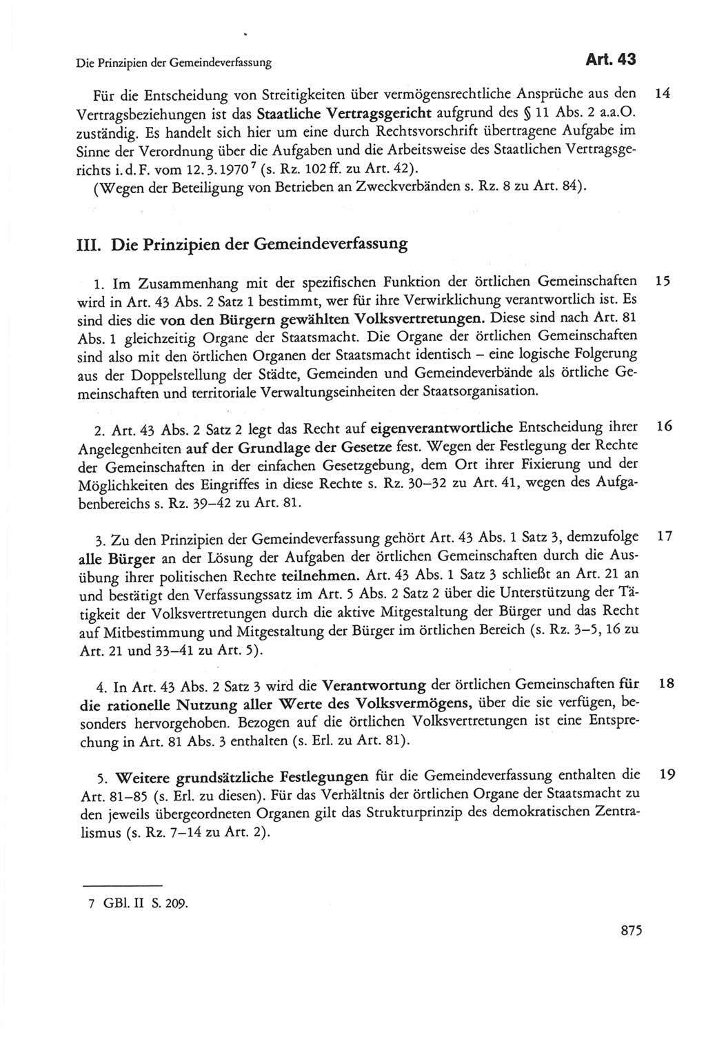 Die sozialistische Verfassung der Deutschen Demokratischen Republik (DDR), Kommentar 1982, Seite 875 (Soz. Verf. DDR Komm. 1982, S. 875)