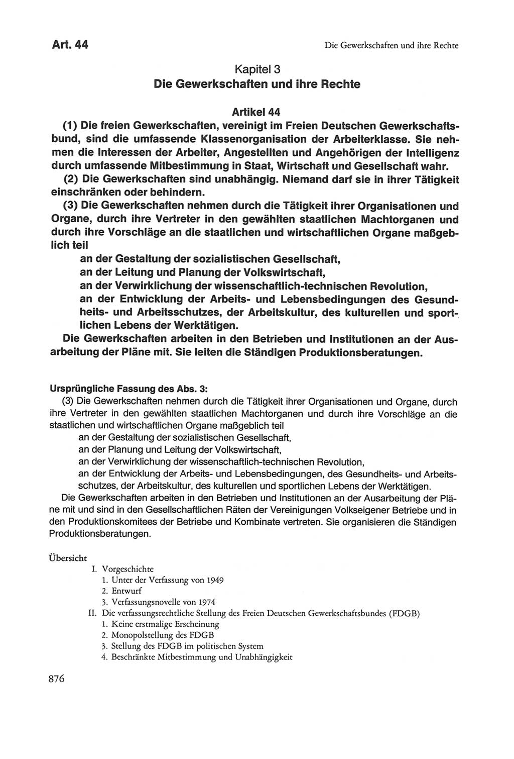 Die sozialistische Verfassung der Deutschen Demokratischen Republik (DDR), Kommentar 1982, Seite 876 (Soz. Verf. DDR Komm. 1982, S. 876)