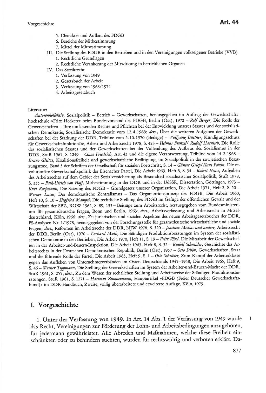 Die sozialistische Verfassung der Deutschen Demokratischen Republik (DDR), Kommentar 1982, Seite 877 (Soz. Verf. DDR Komm. 1982, S. 877)