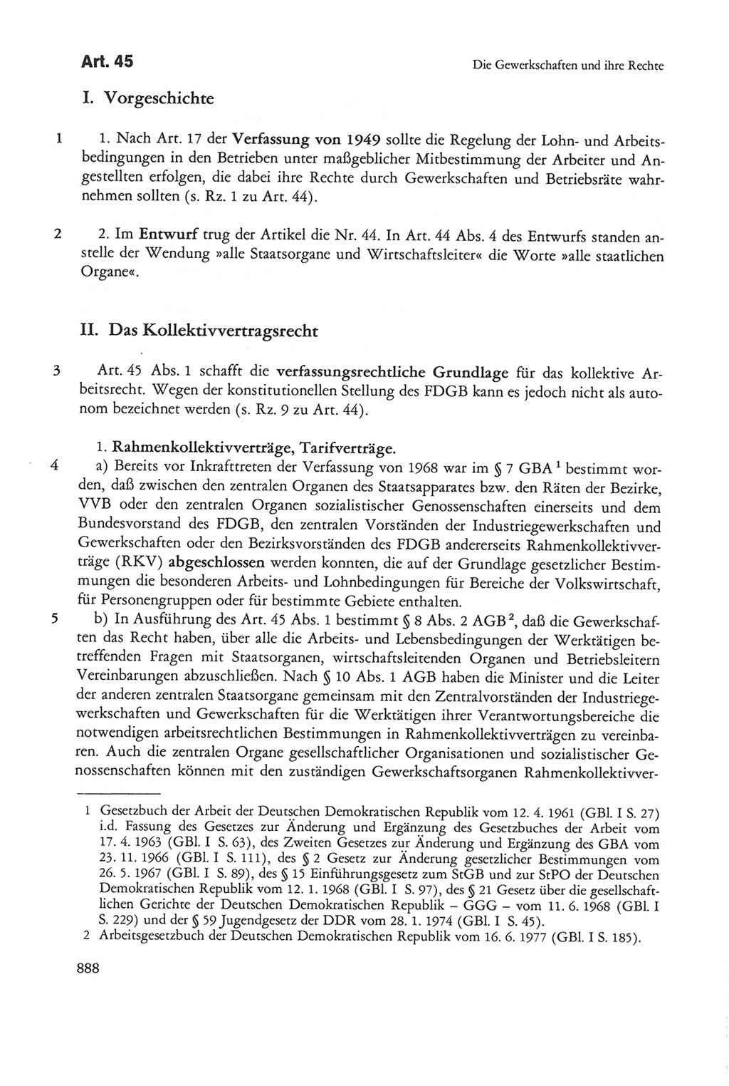 Die sozialistische Verfassung der Deutschen Demokratischen Republik (DDR), Kommentar 1982, Seite 888 (Soz. Verf. DDR Komm. 1982, S. 888)