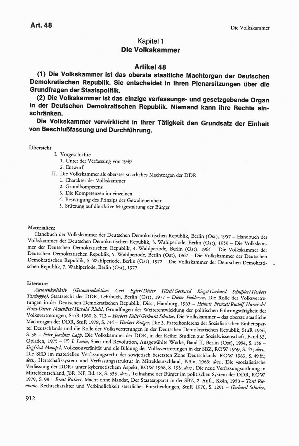 Die sozialistische Verfassung der Deutschen Demokratischen Republik (DDR), Kommentar 1982, Seite 912 (Soz. Verf. DDR Komm. 1982, S. 912)