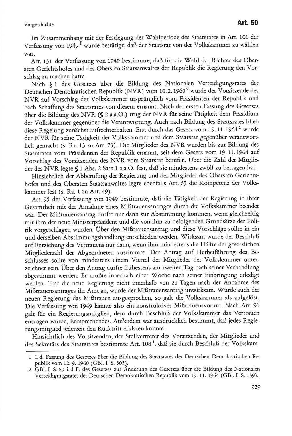 Die sozialistische Verfassung der Deutschen Demokratischen Republik (DDR), Kommentar 1982, Seite 929 (Soz. Verf. DDR Komm. 1982, S. 929)