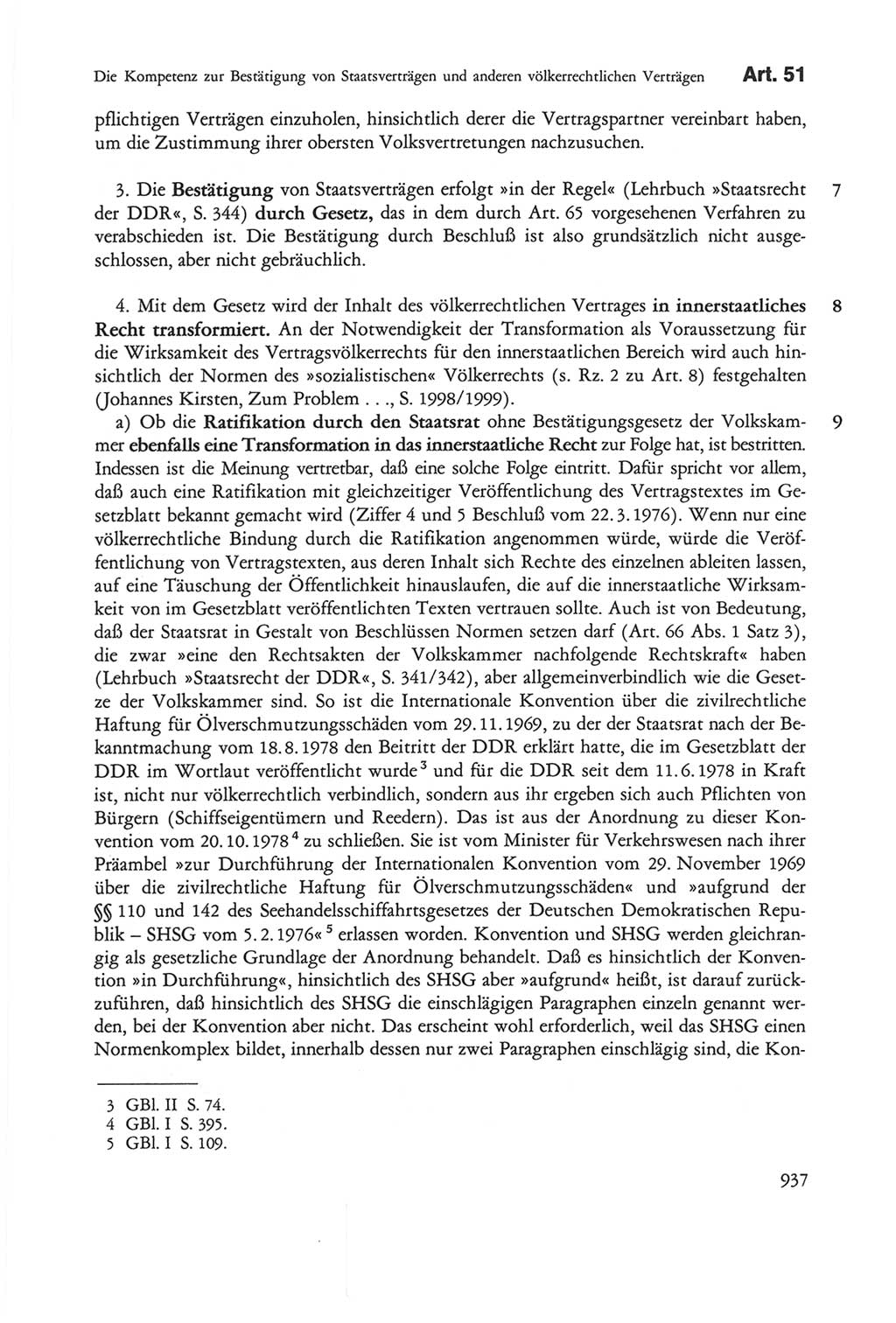 Die sozialistische Verfassung der Deutschen Demokratischen Republik (DDR), Kommentar 1982, Seite 937 (Soz. Verf. DDR Komm. 1982, S. 937)