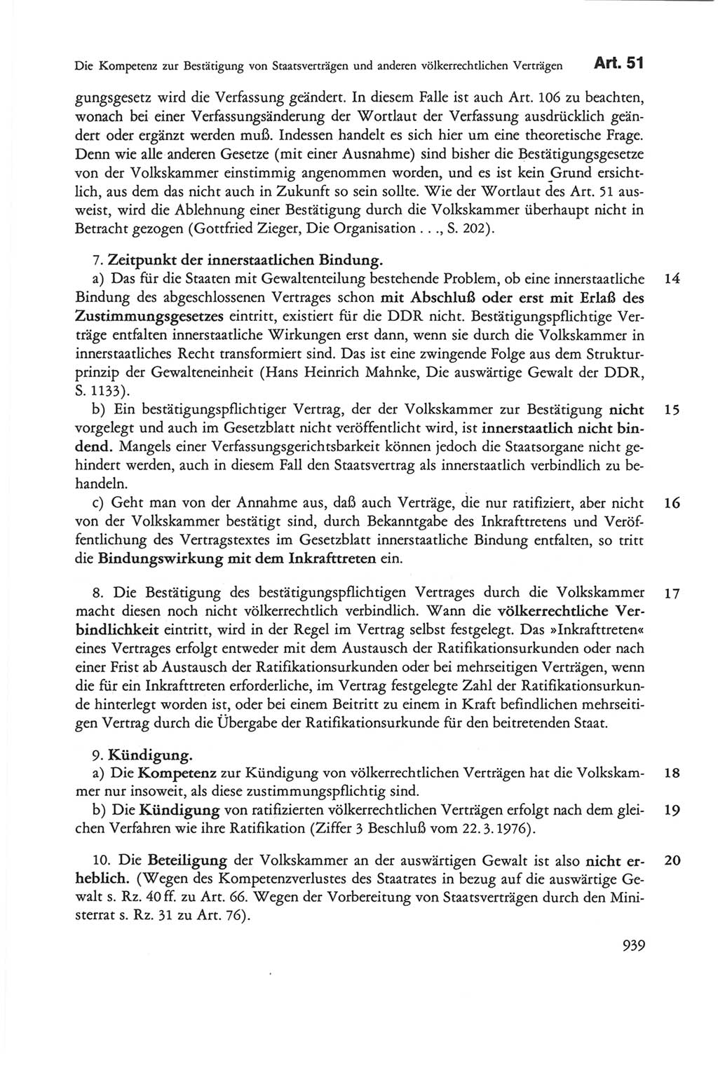 Die sozialistische Verfassung der Deutschen Demokratischen Republik (DDR), Kommentar 1982, Seite 939 (Soz. Verf. DDR Komm. 1982, S. 939)