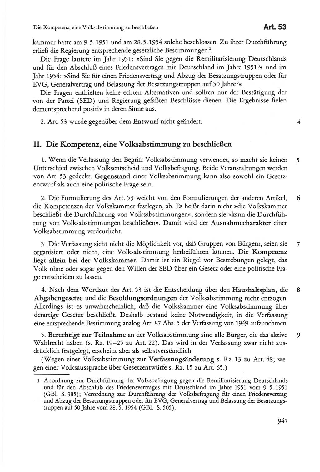 Die sozialistische Verfassung der Deutschen Demokratischen Republik (DDR), Kommentar 1982, Seite 947 (Soz. Verf. DDR Komm. 1982, S. 947)