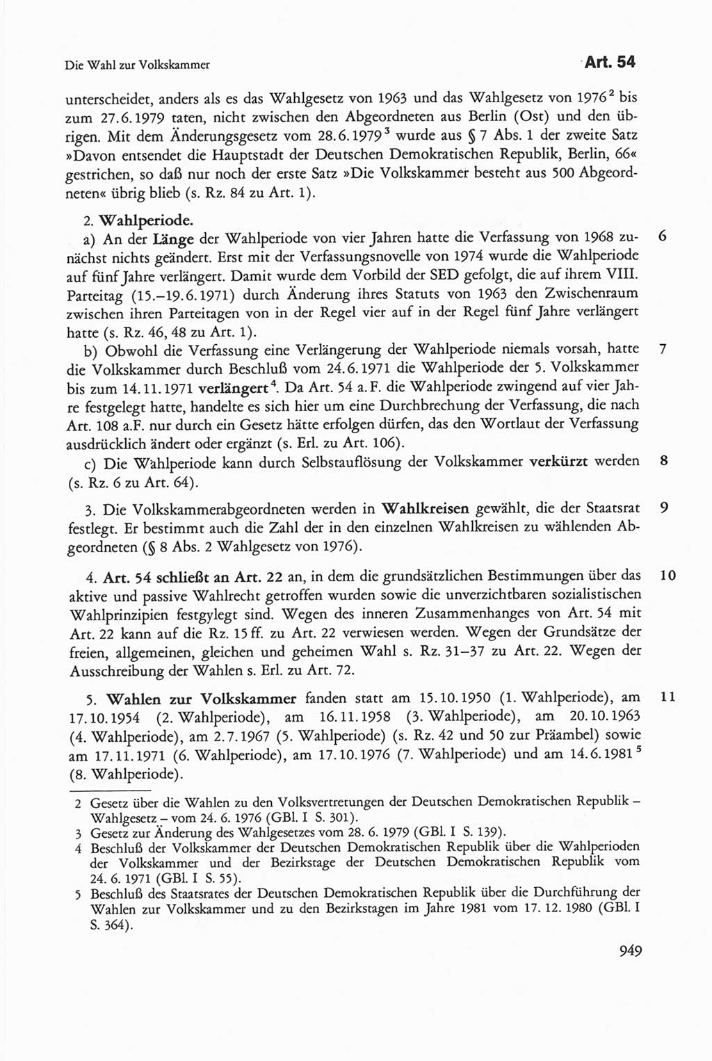 Die sozialistische Verfassung der Deutschen Demokratischen Republik (DDR), Kommentar 1982, Seite 949 (Soz. Verf. DDR Komm. 1982, S. 949)