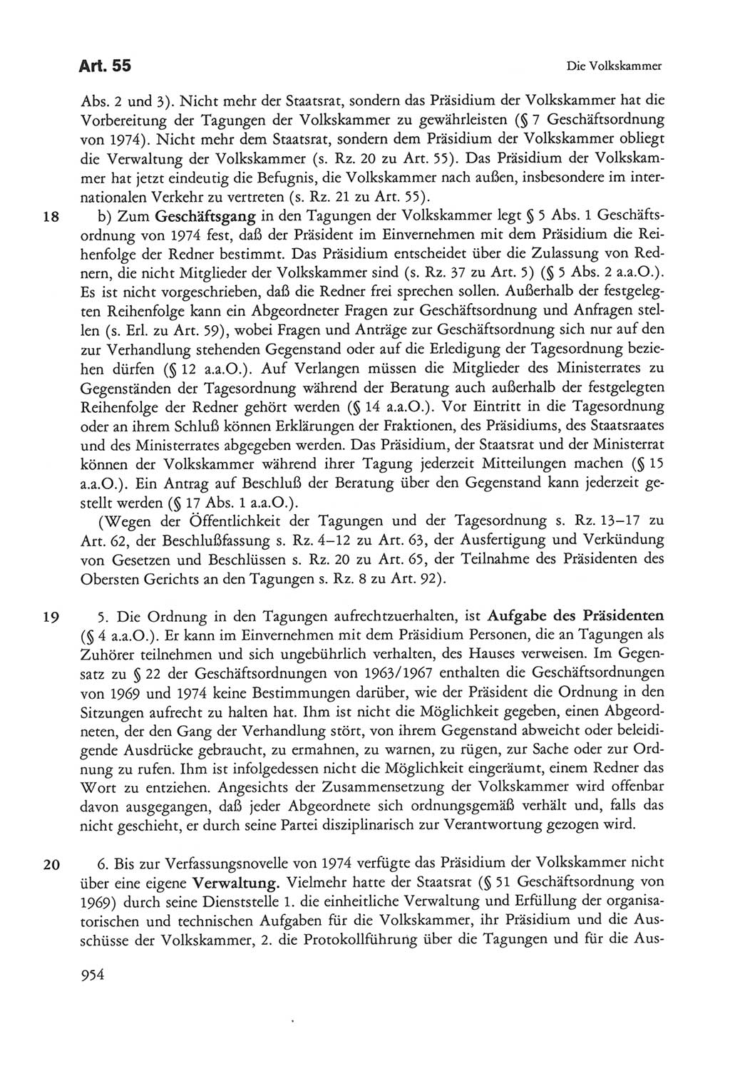 Die sozialistische Verfassung der Deutschen Demokratischen Republik (DDR), Kommentar 1982, Seite 954 (Soz. Verf. DDR Komm. 1982, S. 954)