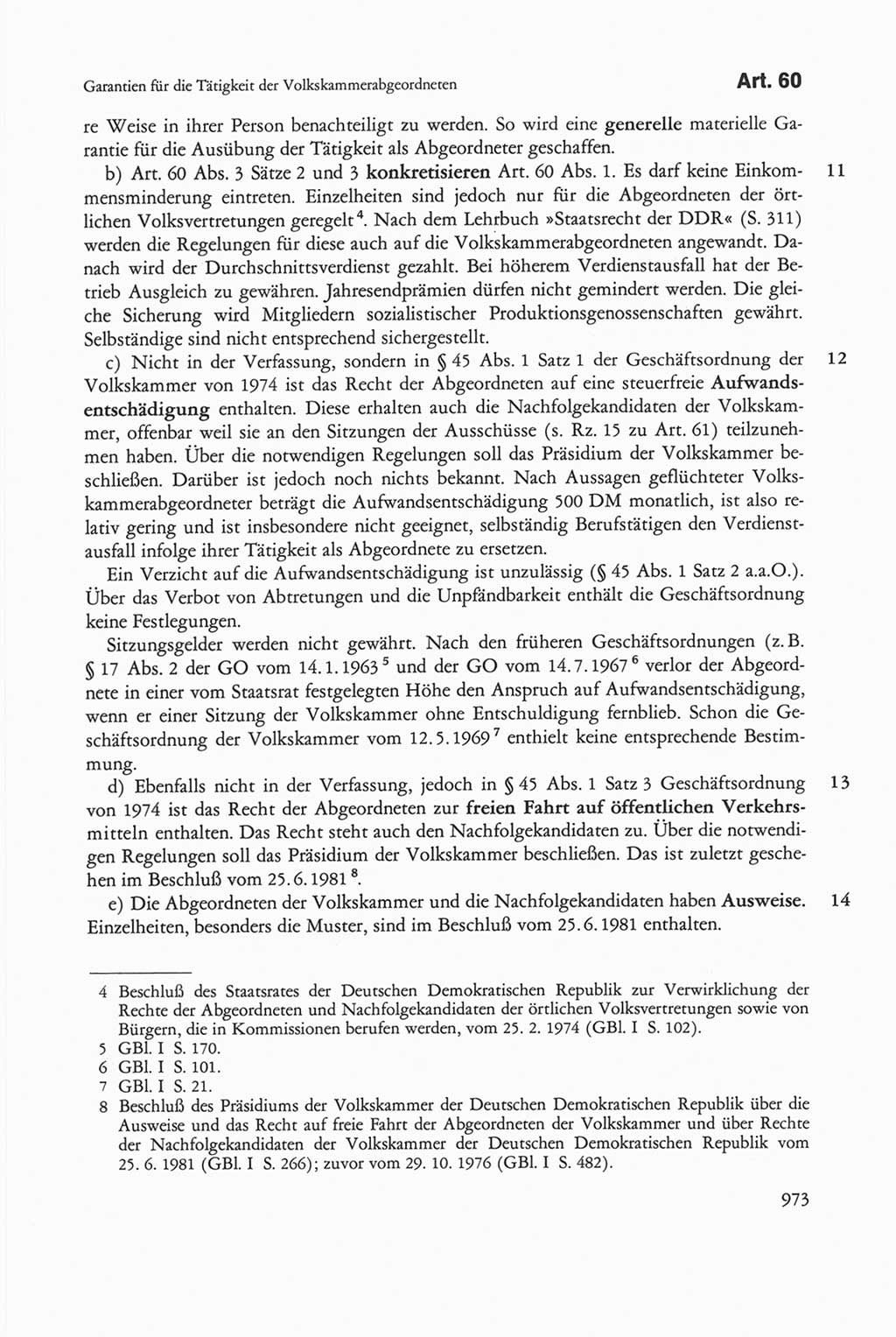 Die sozialistische Verfassung der Deutschen Demokratischen Republik (DDR), Kommentar 1982, Seite 973 (Soz. Verf. DDR Komm. 1982, S. 973)