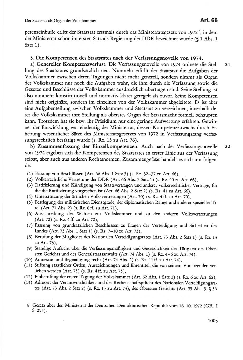 Die sozialistische Verfassung der Deutschen Demokratischen Republik (DDR), Kommentar 1982, Seite 1003 (Soz. Verf. DDR Komm. 1982, S. 1003)