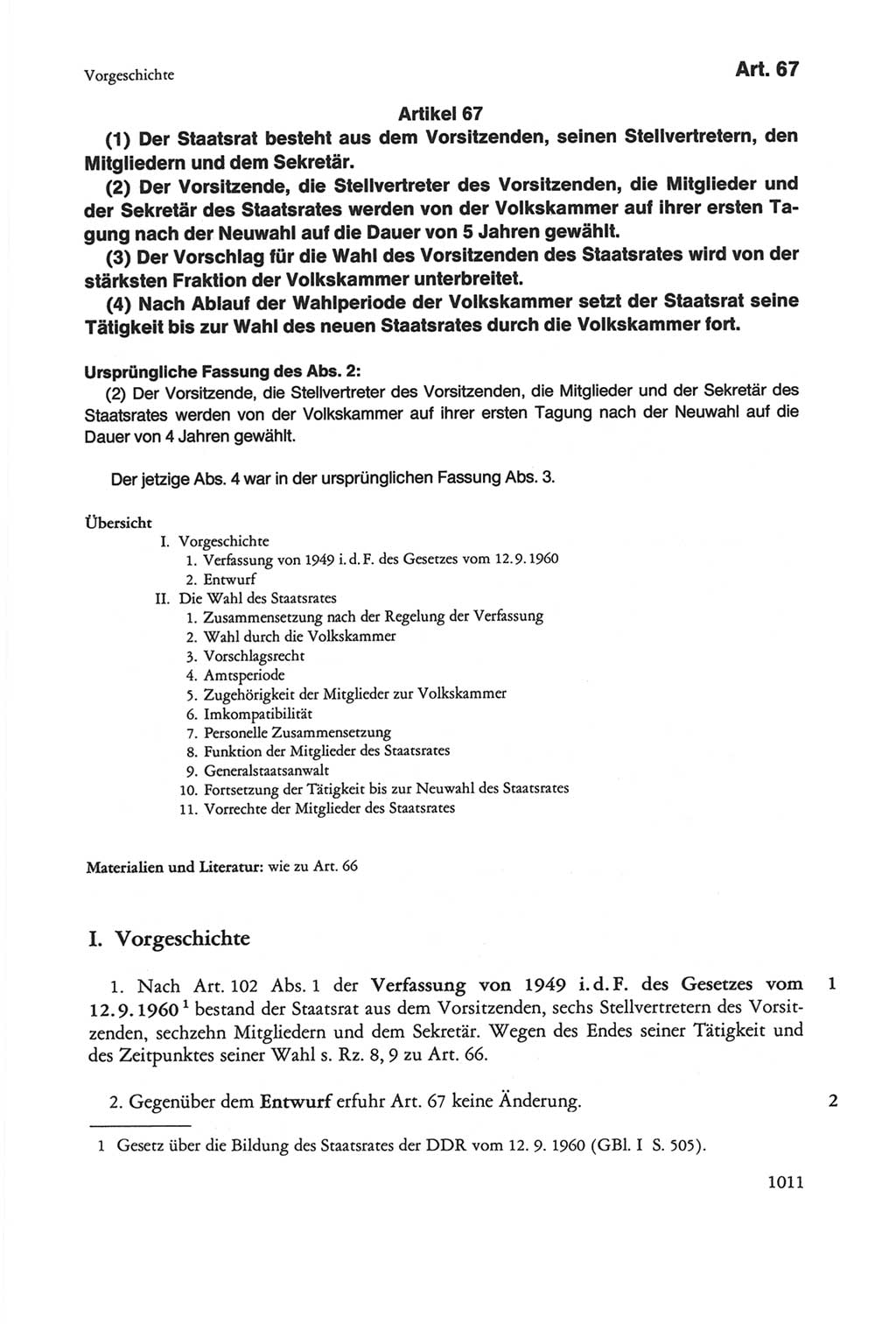 Die sozialistische Verfassung der Deutschen Demokratischen Republik (DDR), Kommentar 1982, Seite 1011 (Soz. Verf. DDR Komm. 1982, S. 1011)