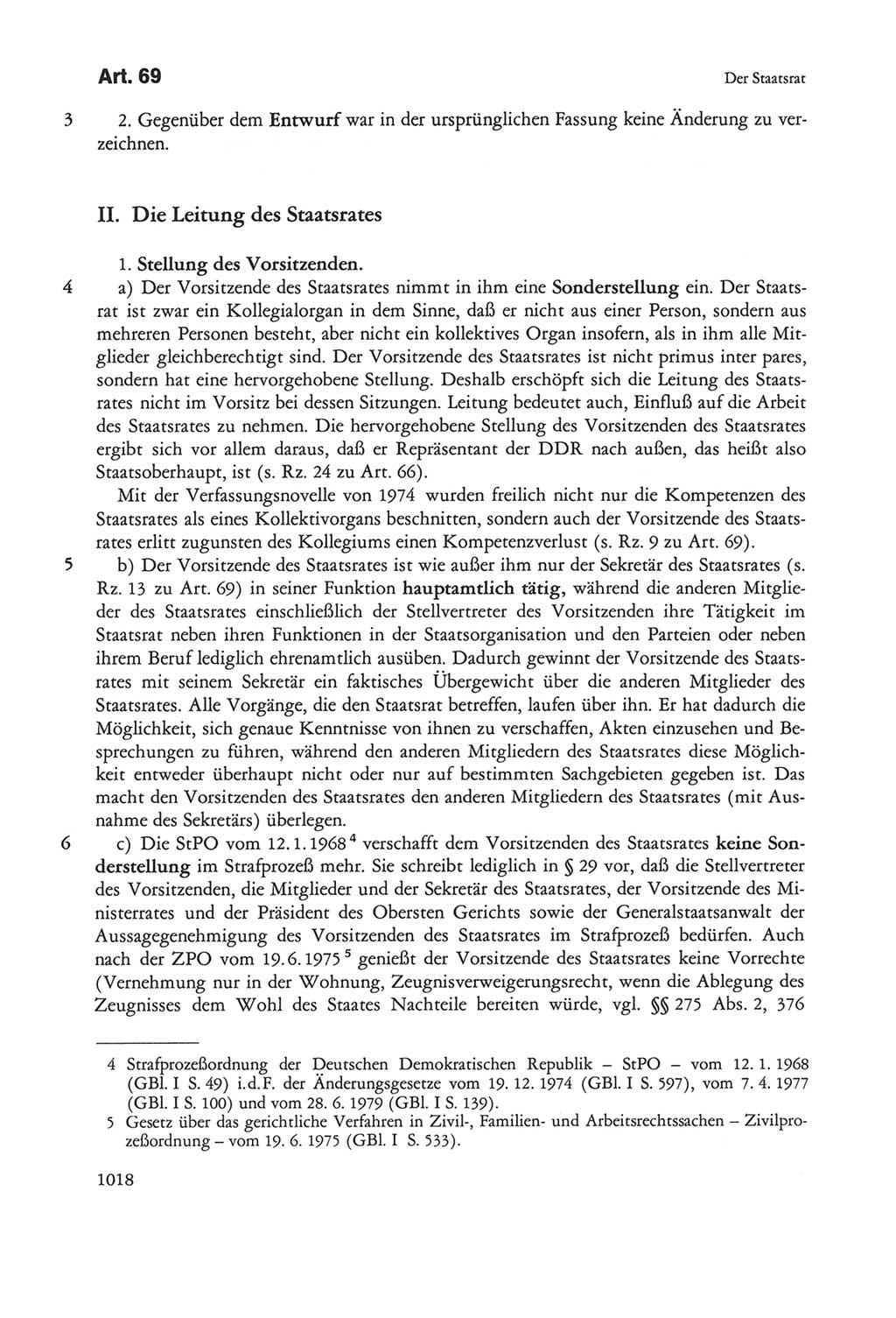 Die sozialistische Verfassung der Deutschen Demokratischen Republik (DDR), Kommentar 1982, Seite 1018 (Soz. Verf. DDR Komm. 1982, S. 1018)