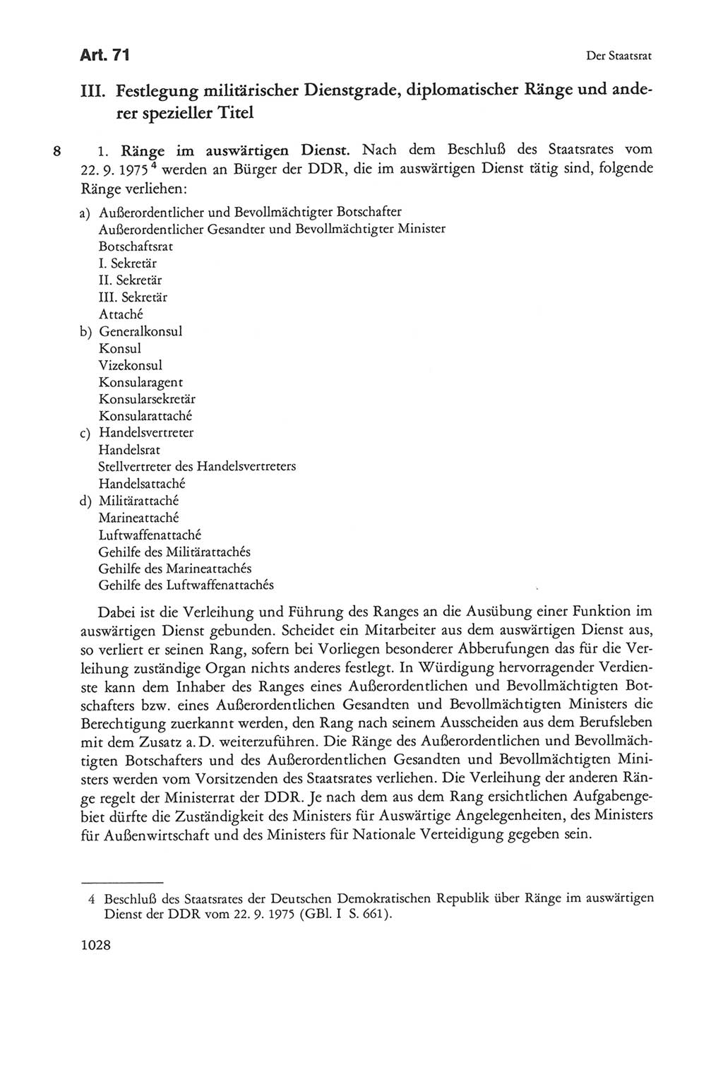 Die sozialistische Verfassung der Deutschen Demokratischen Republik (DDR), Kommentar 1982, Seite 1028 (Soz. Verf. DDR Komm. 1982, S. 1028)