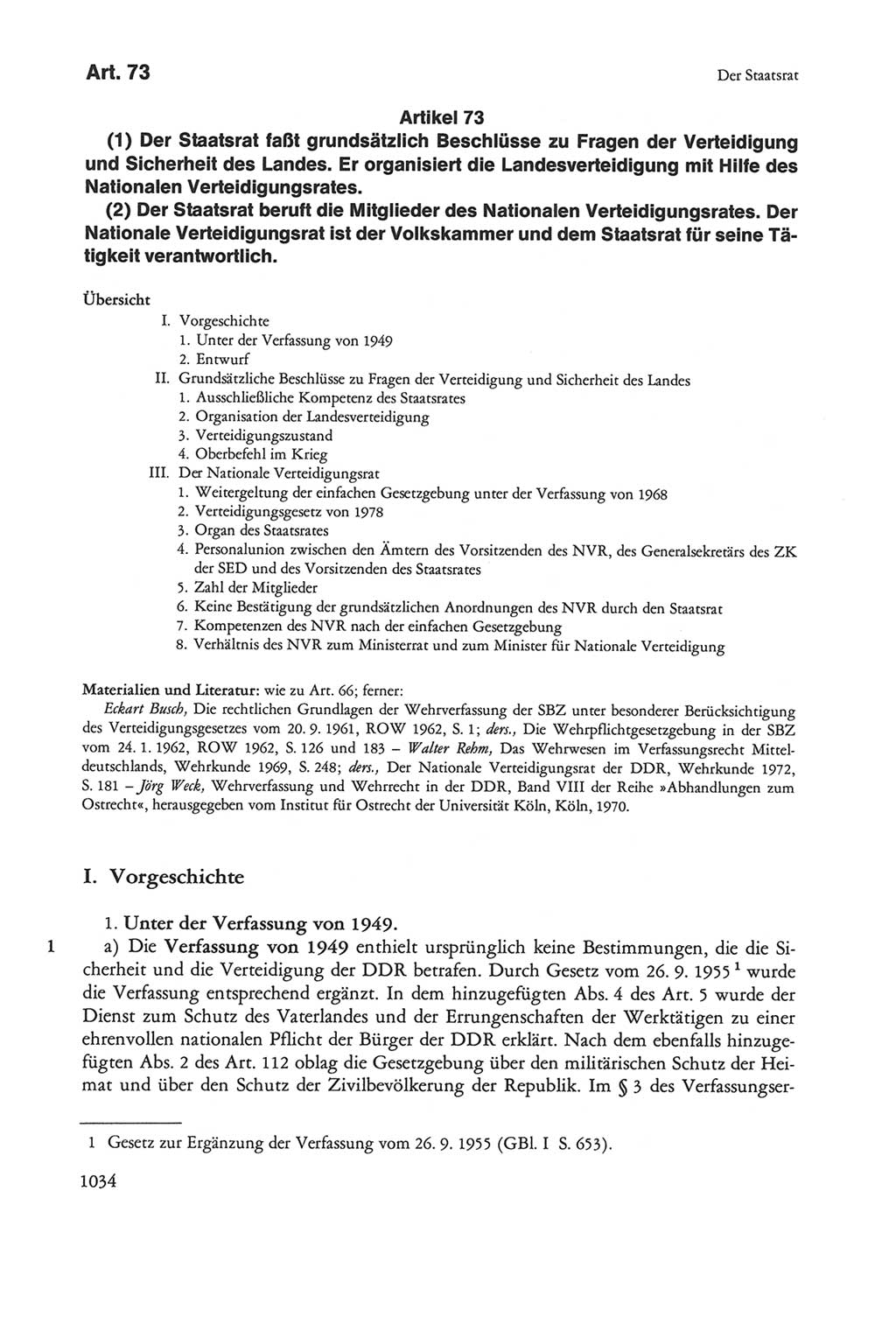 Die sozialistische Verfassung der Deutschen Demokratischen Republik (DDR), Kommentar 1982, Seite 1034 (Soz. Verf. DDR Komm. 1982, S. 1034)