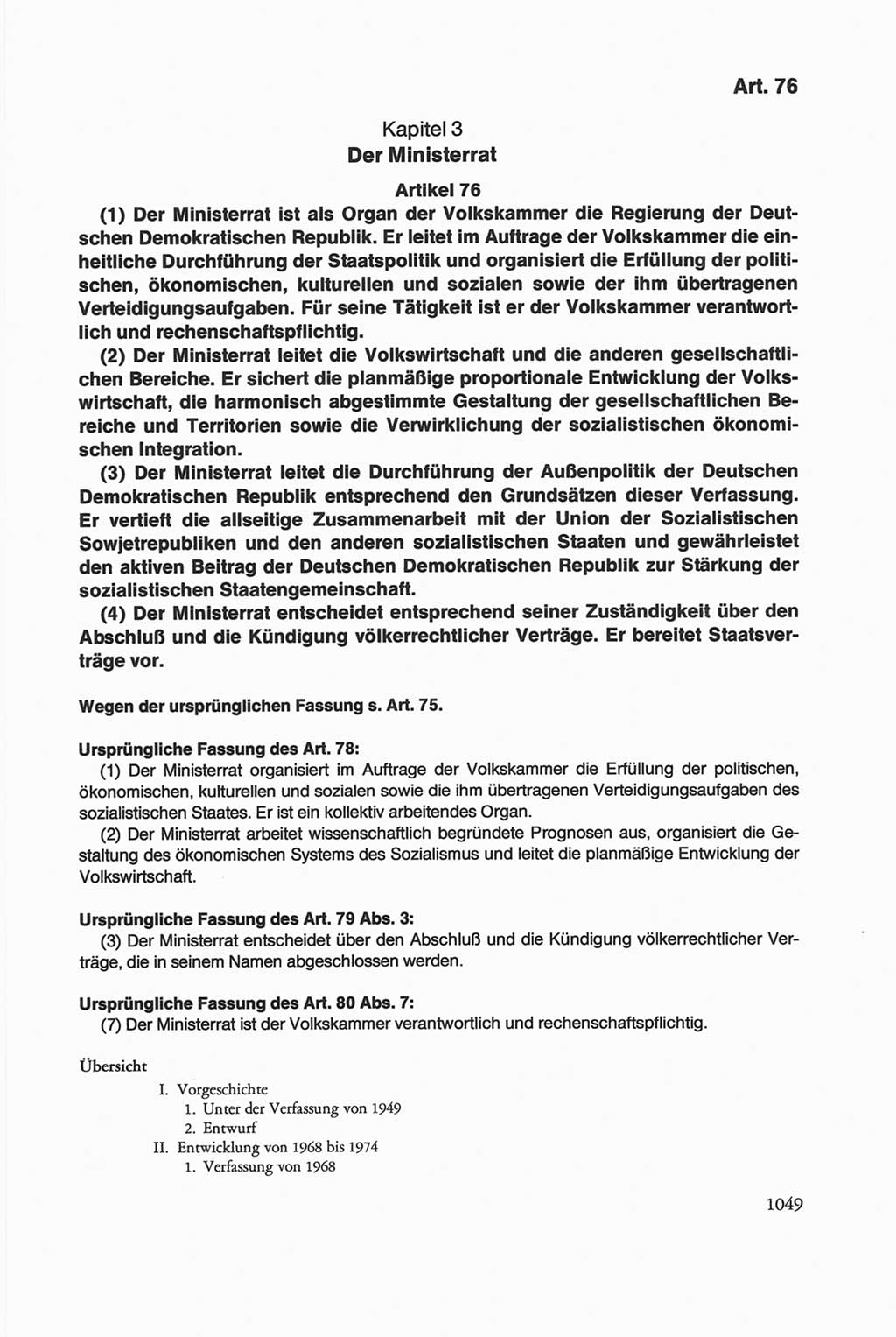 Die sozialistische Verfassung der Deutschen Demokratischen Republik (DDR), Kommentar 1982, Seite 1049 (Soz. Verf. DDR Komm. 1982, S. 1049)