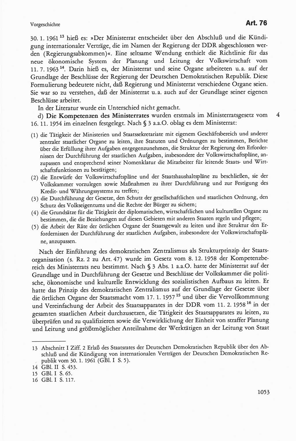 Die sozialistische Verfassung der Deutschen Demokratischen Republik (DDR), Kommentar 1982, Seite 1053 (Soz. Verf. DDR Komm. 1982, S. 1053)