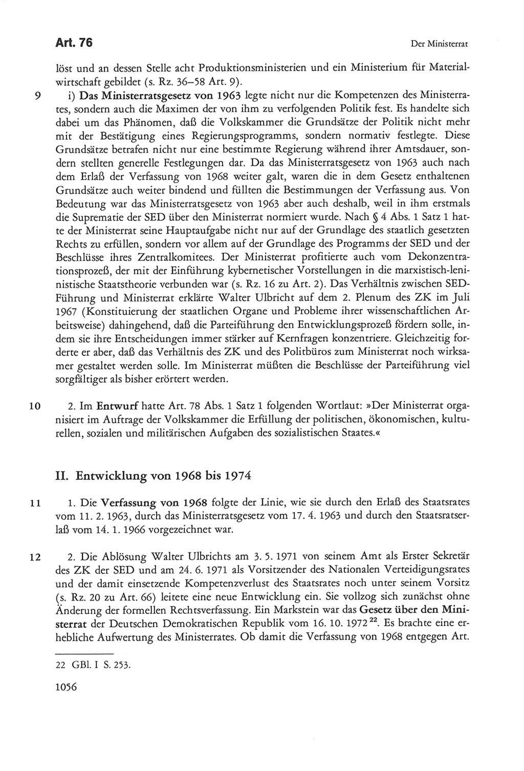 Die sozialistische Verfassung der Deutschen Demokratischen Republik (DDR), Kommentar 1982, Seite 1056 (Soz. Verf. DDR Komm. 1982, S. 1056)