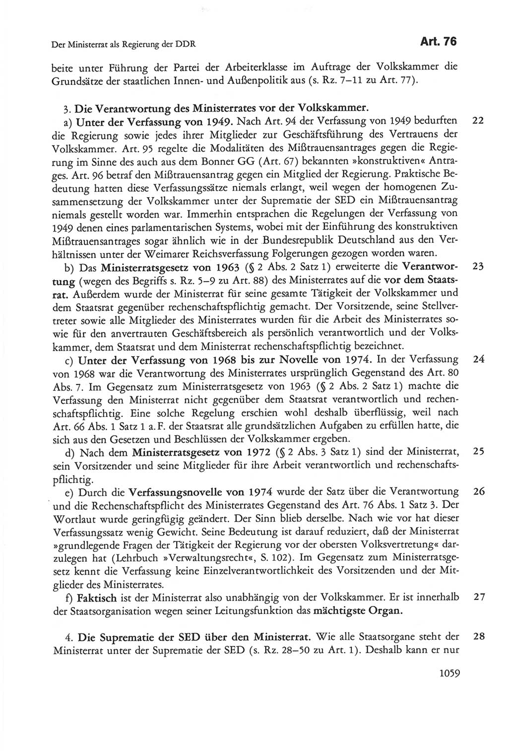 Die sozialistische Verfassung der Deutschen Demokratischen Republik (DDR), Kommentar 1982, Seite 1059 (Soz. Verf. DDR Komm. 1982, S. 1059)