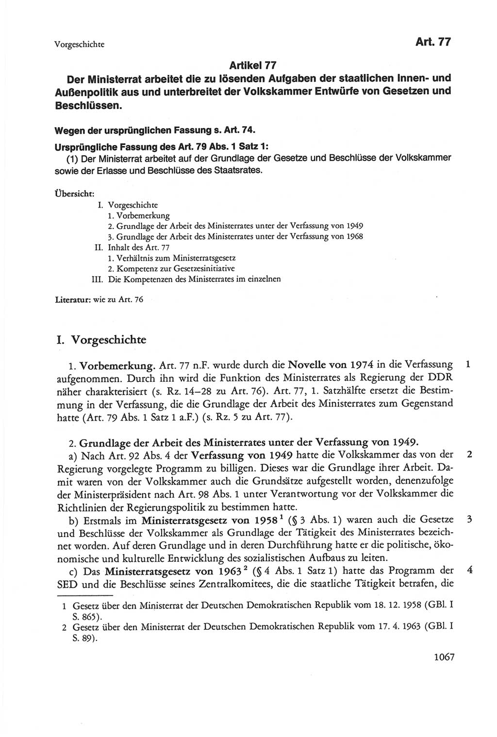 Die sozialistische Verfassung der Deutschen Demokratischen Republik (DDR), Kommentar 1982, Seite 1067 (Soz. Verf. DDR Komm. 1982, S. 1067)