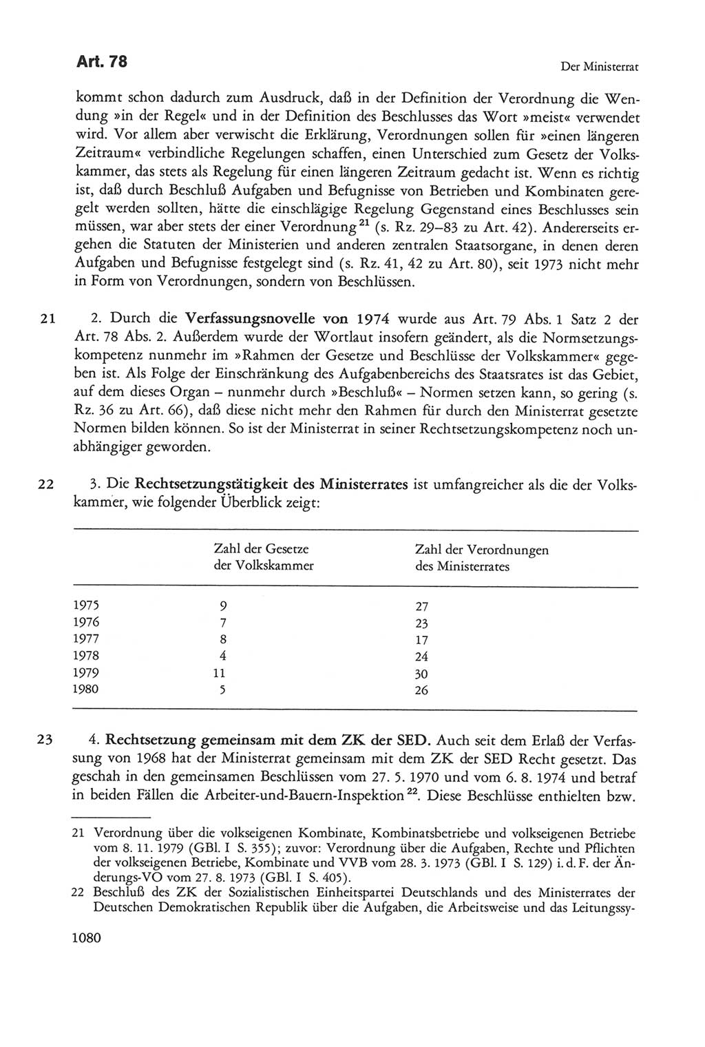 Die sozialistische Verfassung der Deutschen Demokratischen Republik (DDR), Kommentar 1982, Seite 1080 (Soz. Verf. DDR Komm. 1982, S. 1080)