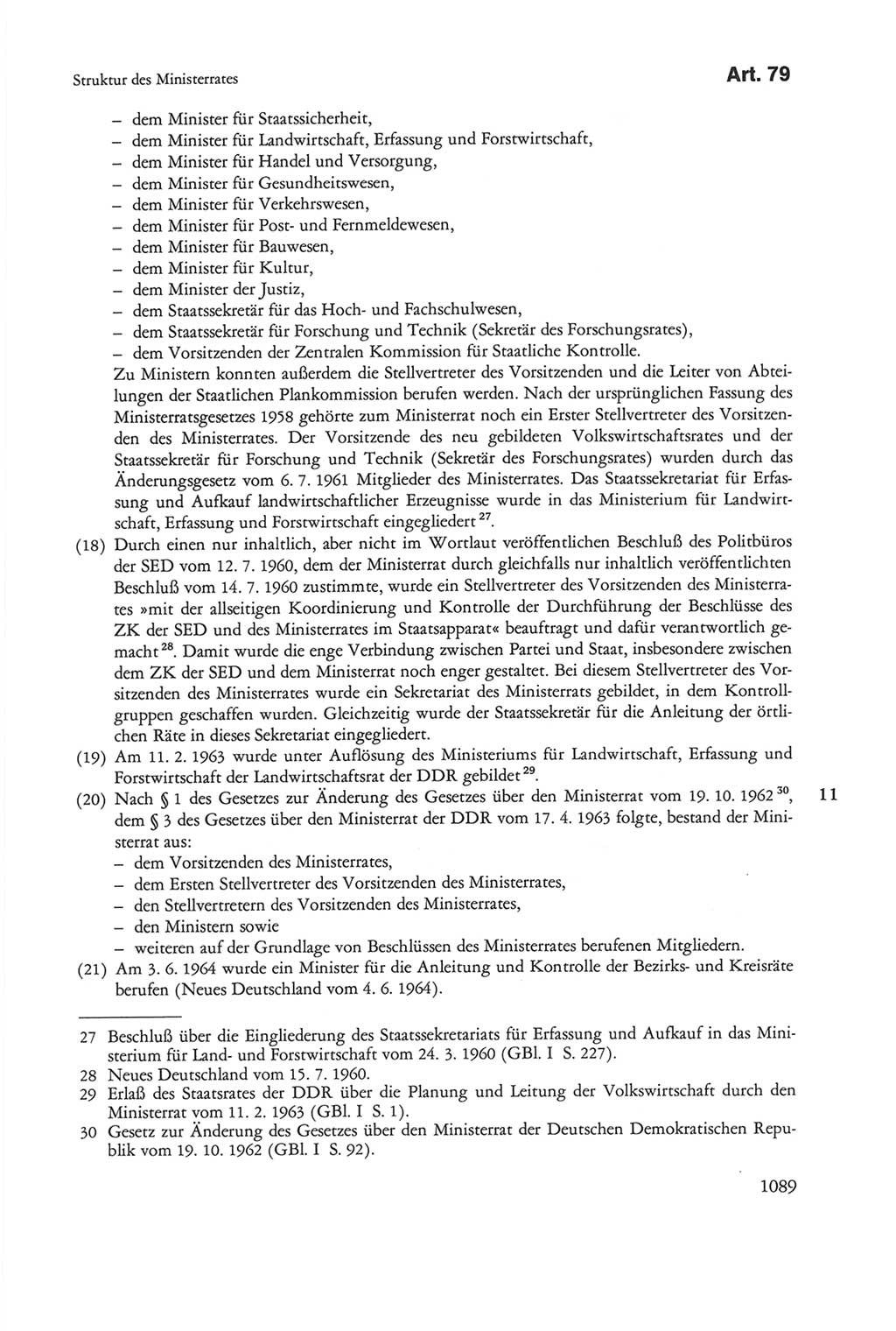 Die sozialistische Verfassung der Deutschen Demokratischen Republik (DDR), Kommentar 1982, Seite 1089 (Soz. Verf. DDR Komm. 1982, S. 1089)