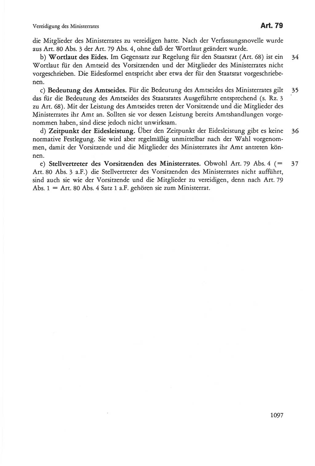 Die sozialistische Verfassung der Deutschen Demokratischen Republik (DDR), Kommentar 1982, Seite 1097 (Soz. Verf. DDR Komm. 1982, S. 1097)
