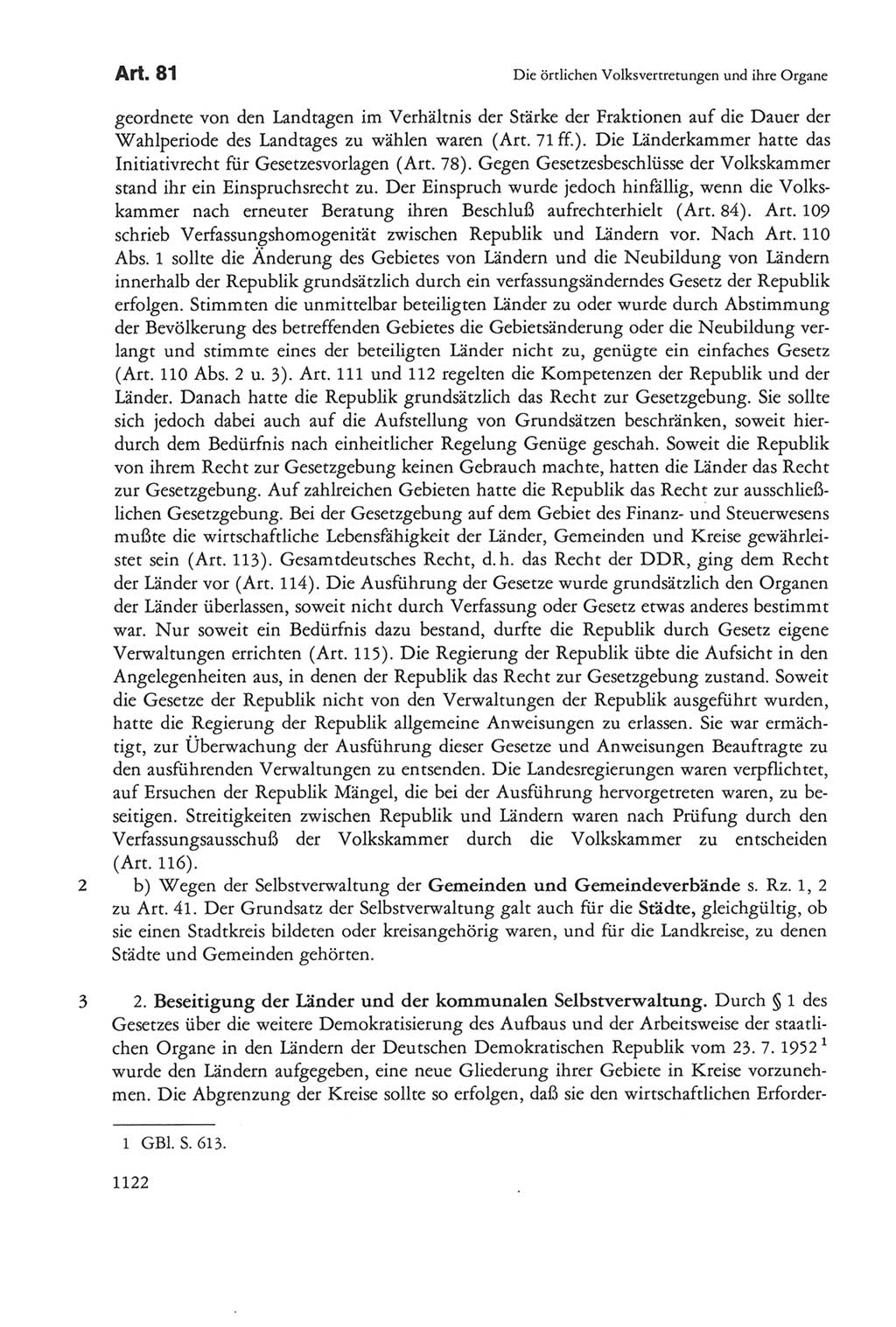 Die sozialistische Verfassung der Deutschen Demokratischen Republik (DDR), Kommentar 1982, Seite 1122 (Soz. Verf. DDR Komm. 1982, S. 1122)